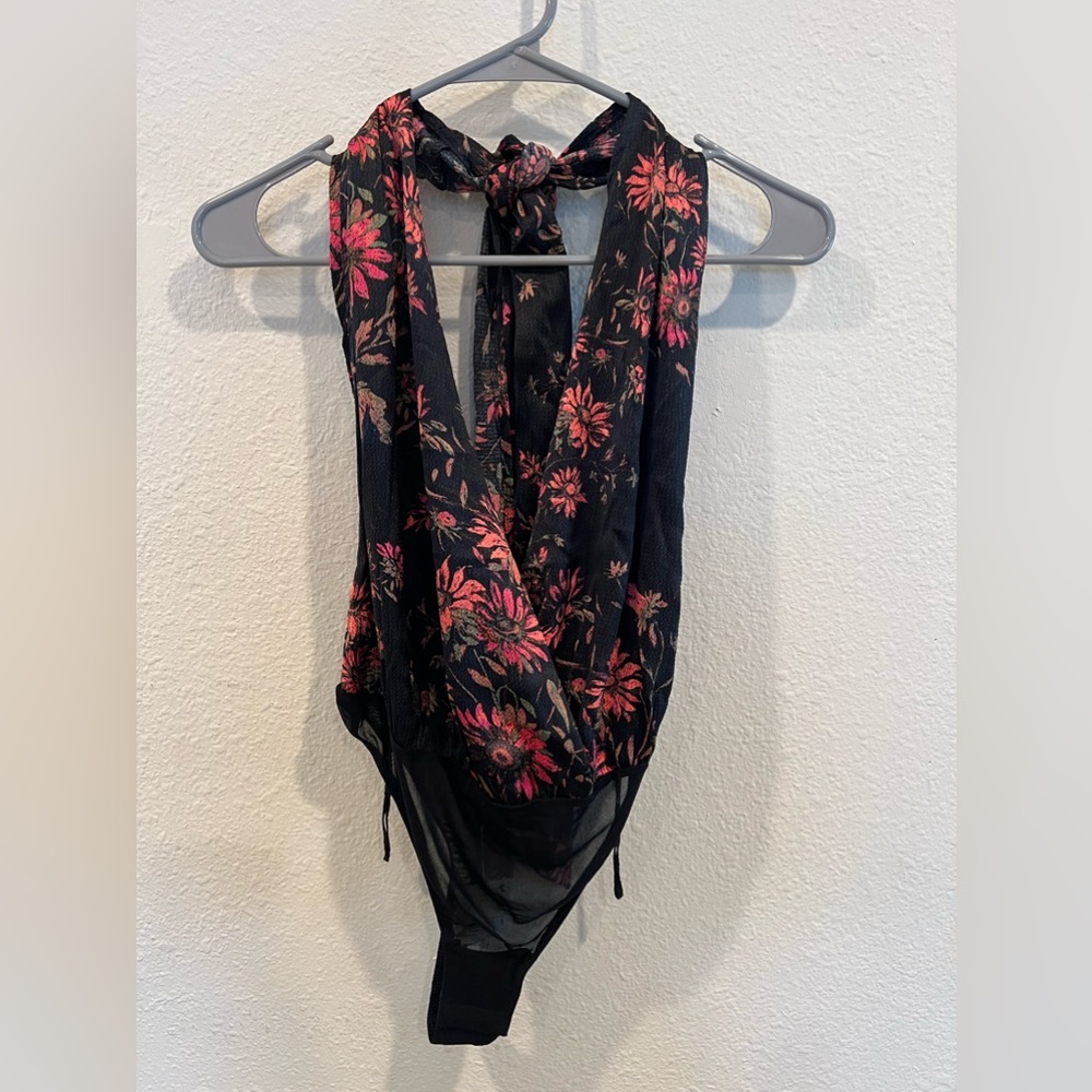 Free people floral bodysuit